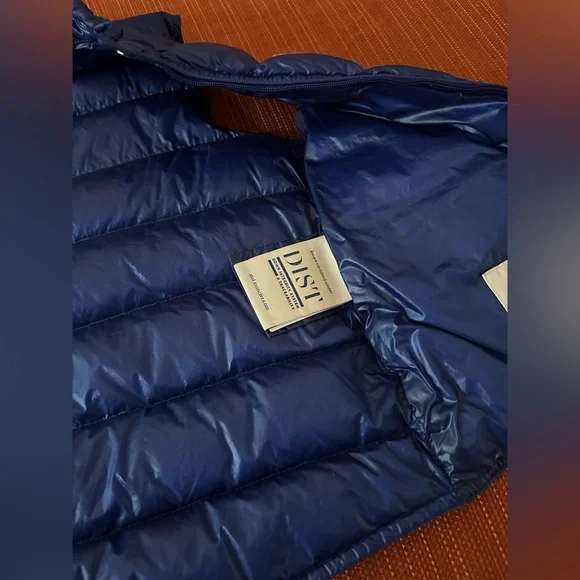 Blue Puffer Vest for Kids by Moncler - Picture 6 of 7